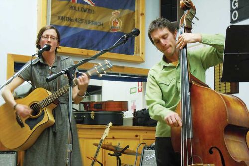 Julia Schall and Shawn Savoie brought their unique modern/folk stylings to the Center Stage Cafe on January 24 at the Sharbot Lake Legion